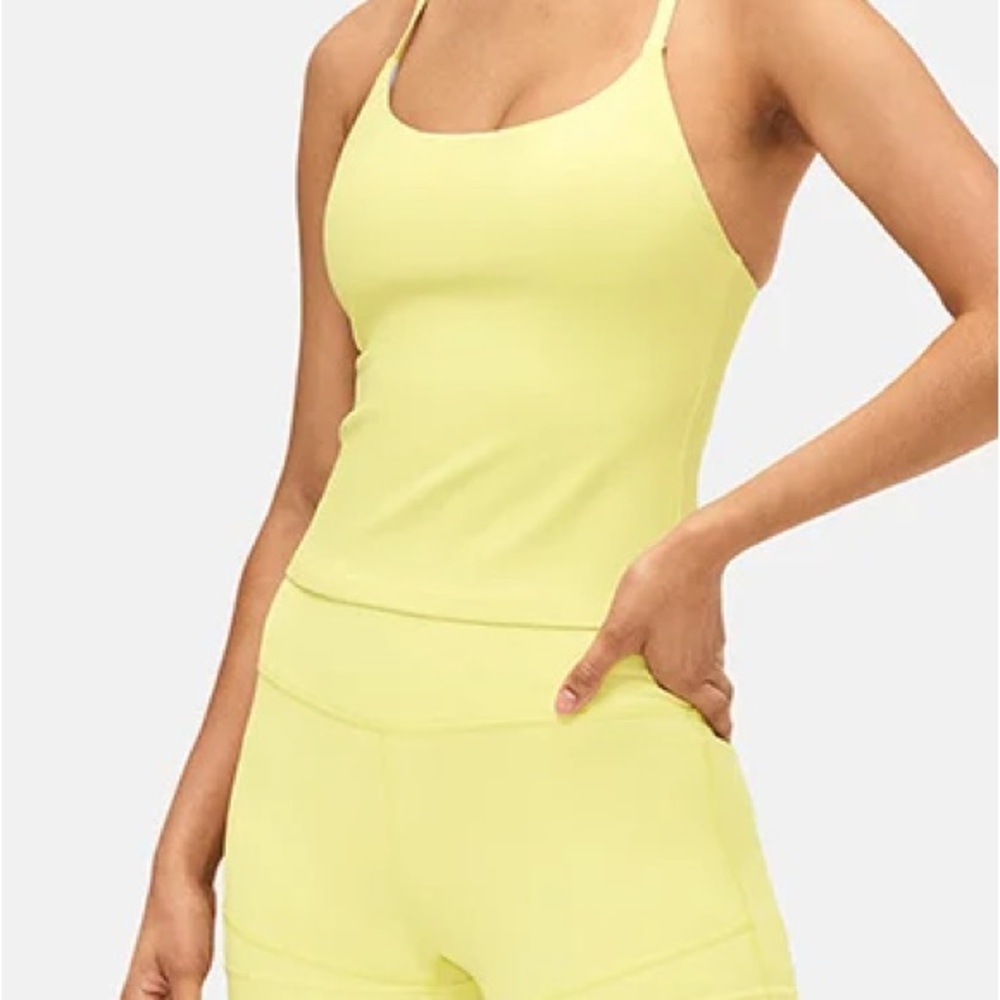 Outdoor Voices Lemon Yellow Bike Shorts